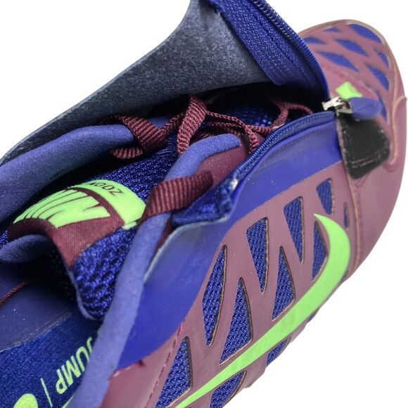 Nike Long Jump Shoes Spikes Mens 9 Purple Zoom LJ 4 Track Field‎ New 415339-602 main image 4